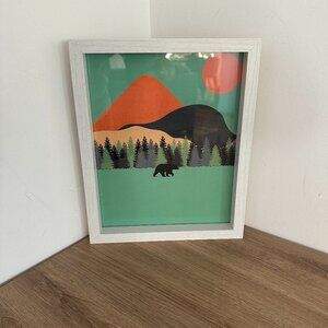 8"x10" Framed Bear Nature Art Print